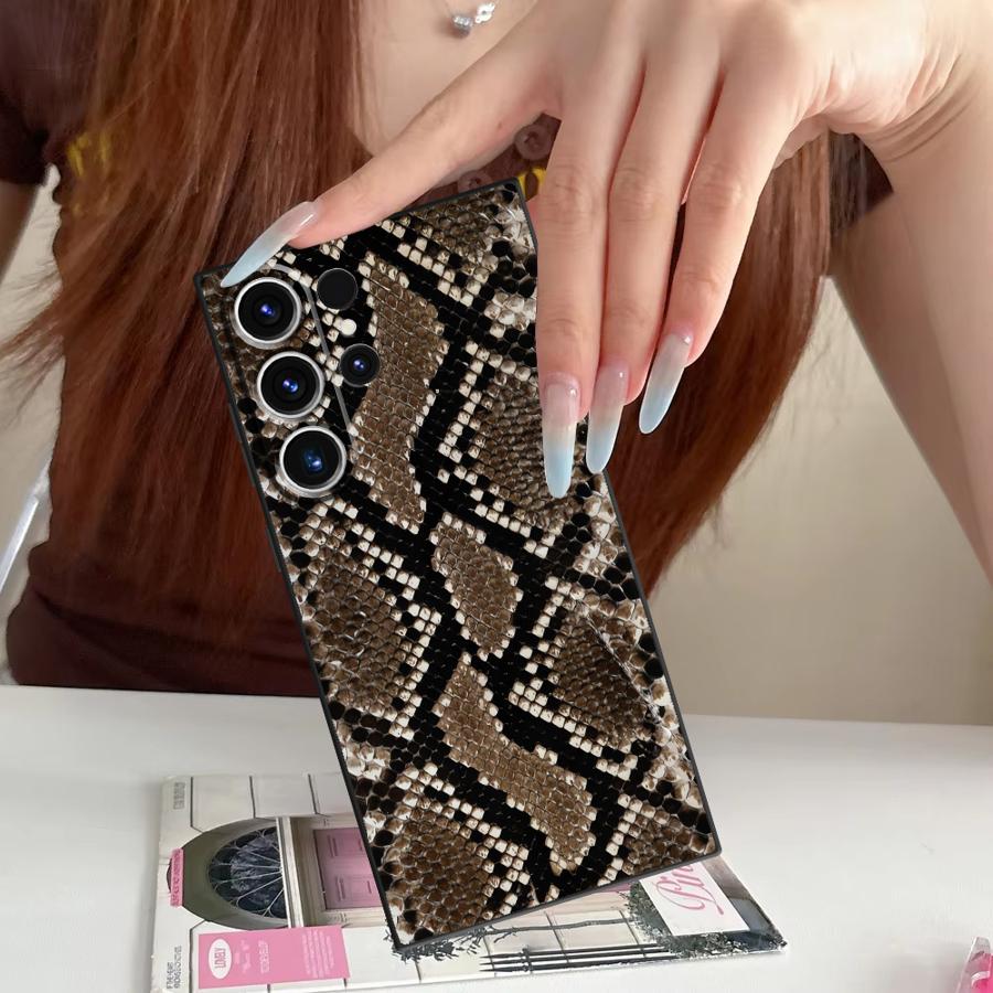 غطاء هاتف بنمط جلد الثعبان لهو - مراجعة Tablet S9 Fe Accessories وسعره