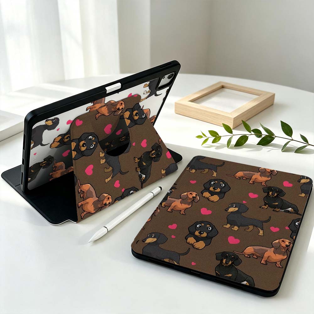 غطاء كرتوني على شكل كلب داشهند - مراجعة Tablet S9 Fe Accessories وسعره