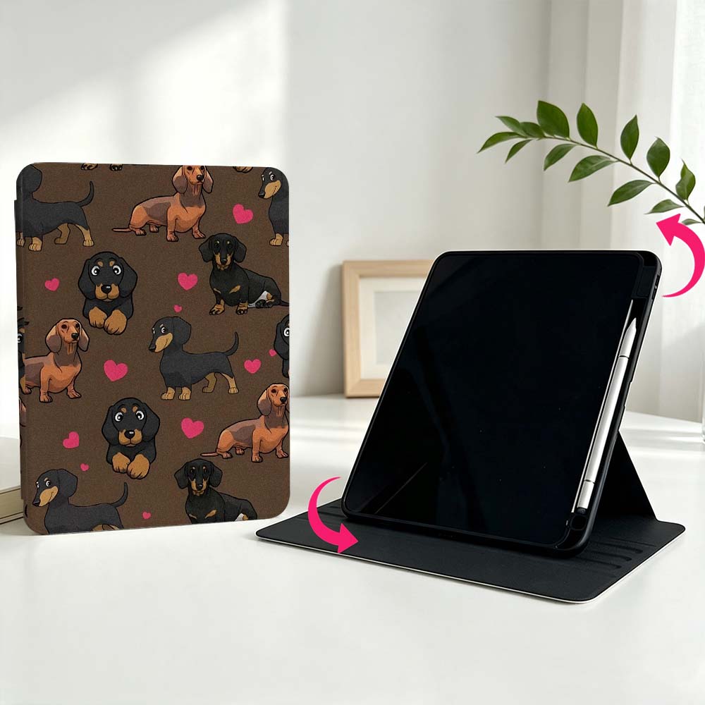 غطاء كرتوني على شكل كلب داشهند - مراجعة Tablet S9 Fe Accessories وسعره