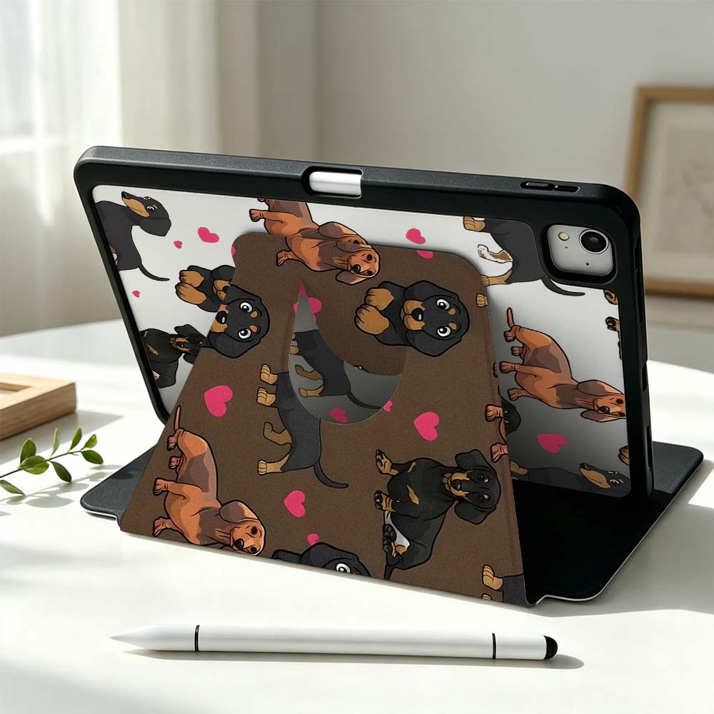 غطاء كرتوني على شكل كلب داشهند - مراجعة Tablet S9 Fe Accessories وسعره