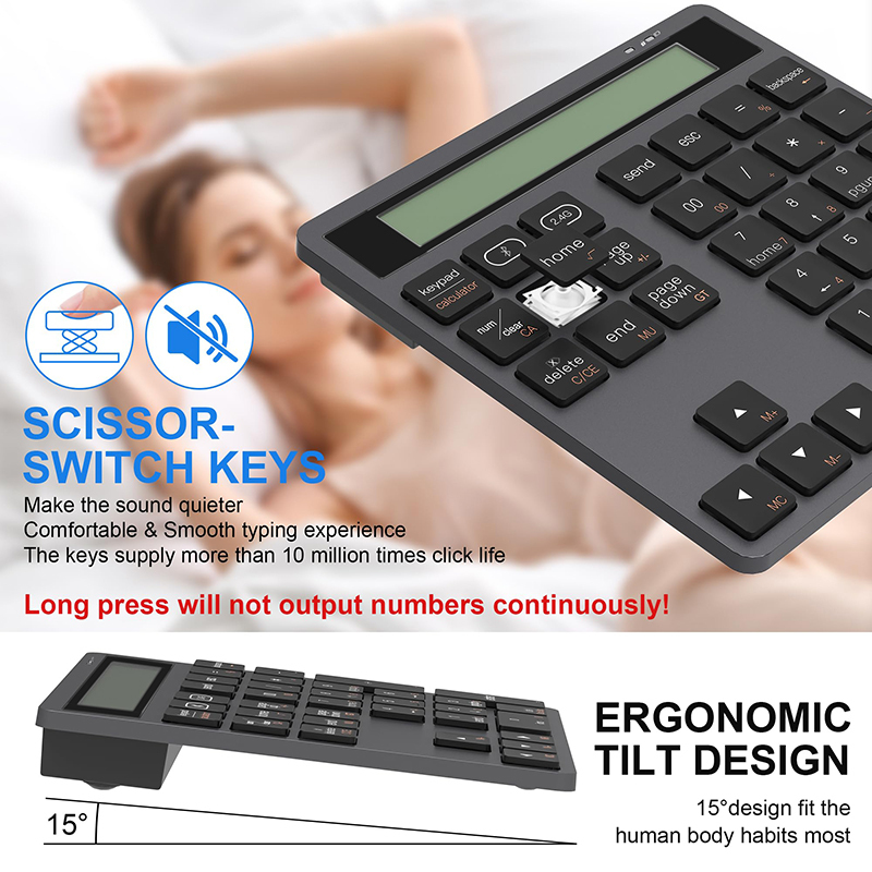 لوحة مفاتيح رقمية لاسلكية مخصص - مراجعة Tablet Accessories Uk وسعره