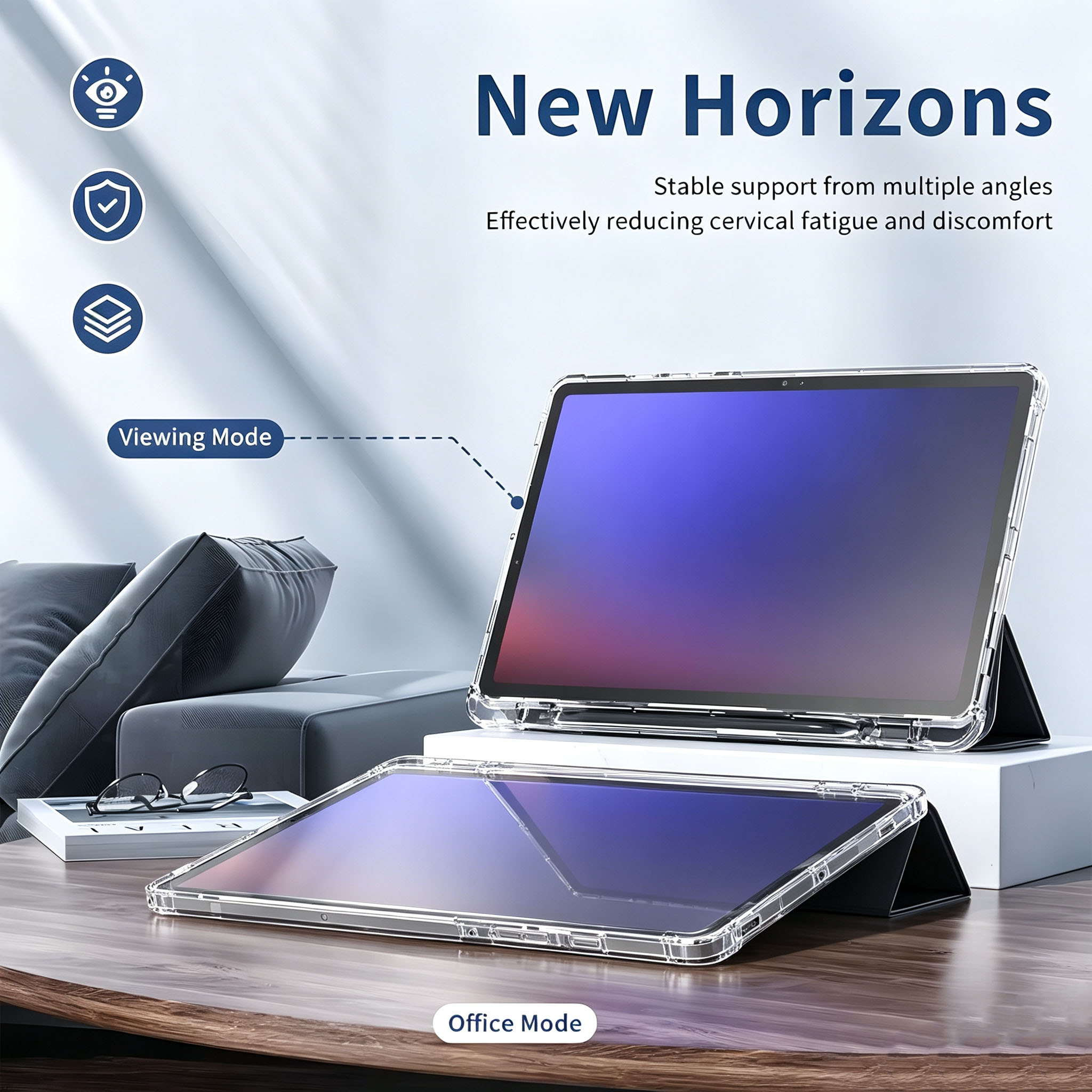 غطاء ذكي قابل للطي مع غلاف خلف - مراجعة Tablet S9 Fe Accessories وسعره
