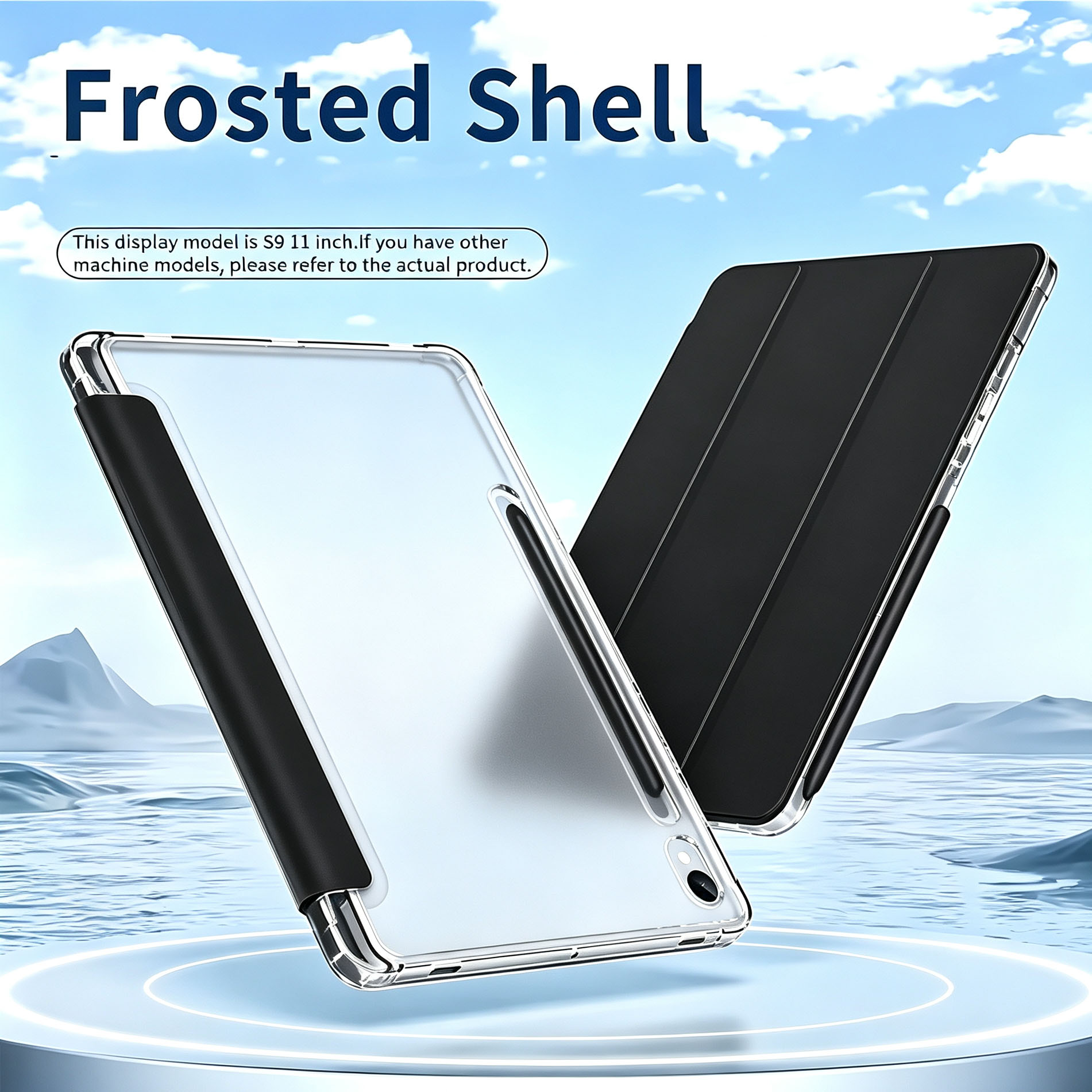 غطاء ذكي قابل للطي مع غلاف خلف - مراجعة Tablet S9 Fe Accessories وسعره