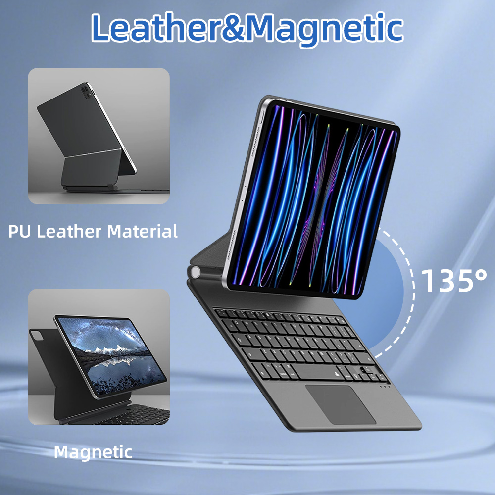 غطاء لوحة مفاتيح سحري لأجهزة آ - مراجعة Magnetic Case Smart وسعره