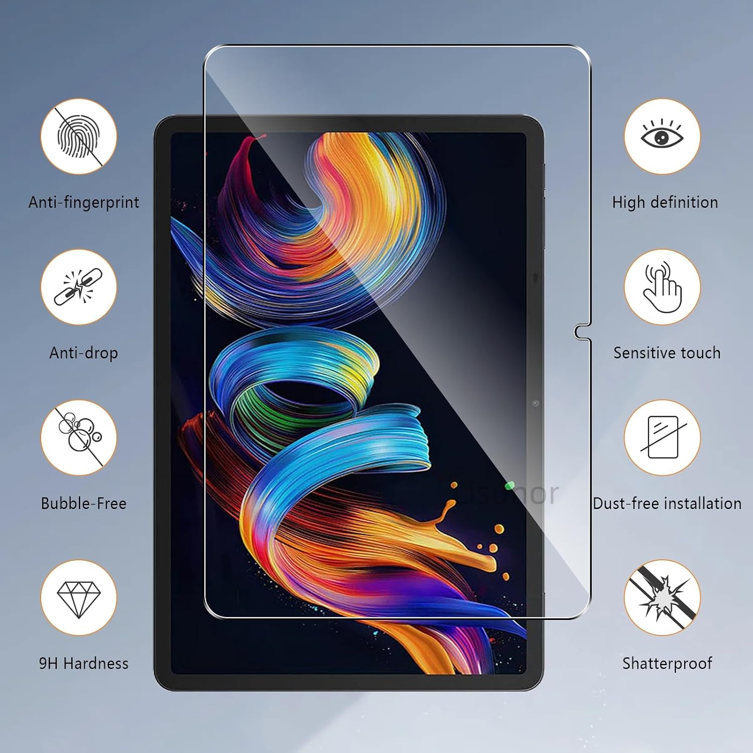 قطعتان من واقي الشاشة الزجاجي  - مراجعة Tcl Tablet Accessories وسعره