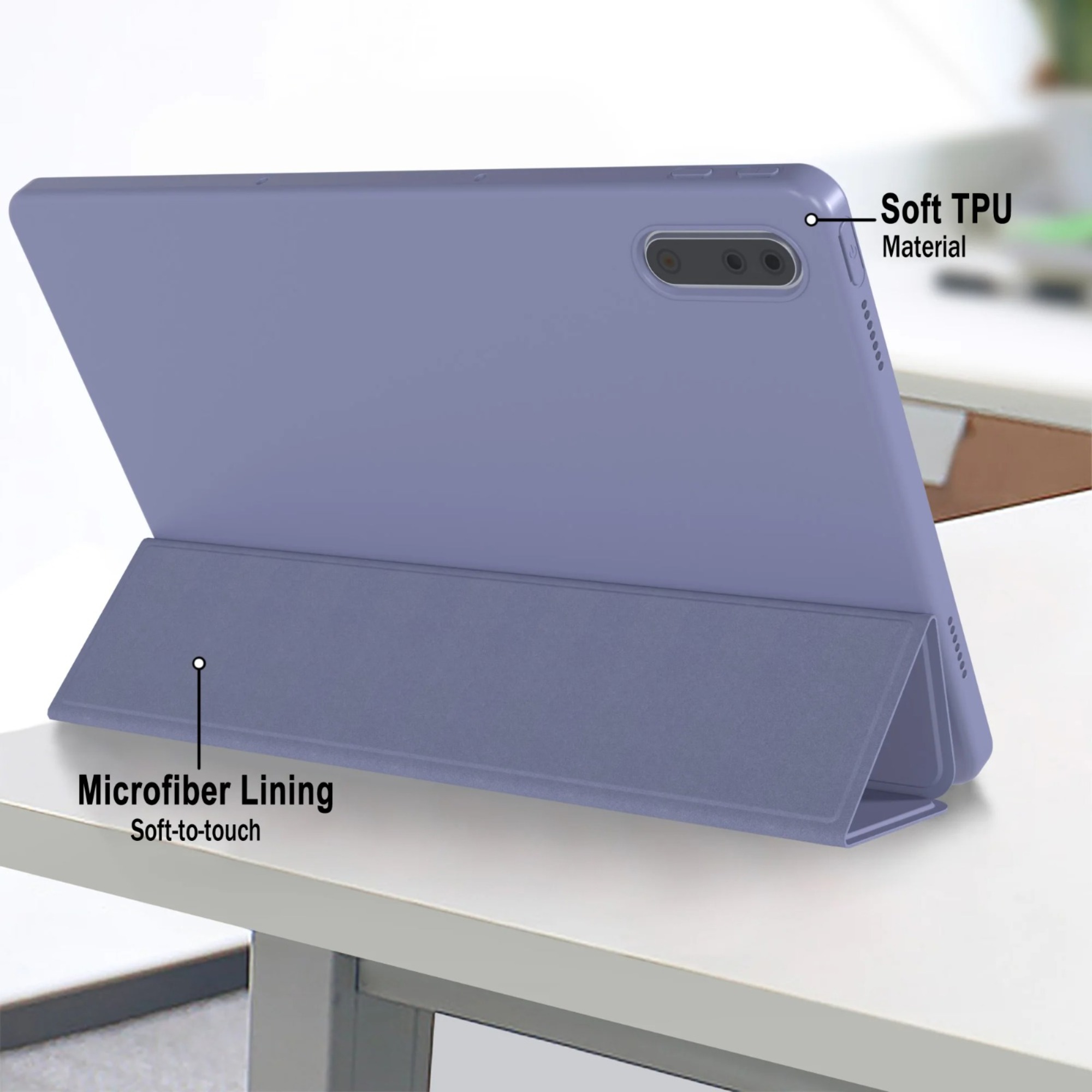 غطاء ذكي ثلاثي الطي لأجهزة لين - مراجعة Lenovo Tablet Plus Accessories وسعره